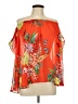 i Jeans by Buffalo 100% Polyester Orange 3/4 Sleeve Blouse Size L - photo 1