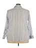 Westport 1962 Stripes Gray 3/4 Sleeve Button-Down Shirt Size 3X - photo 2