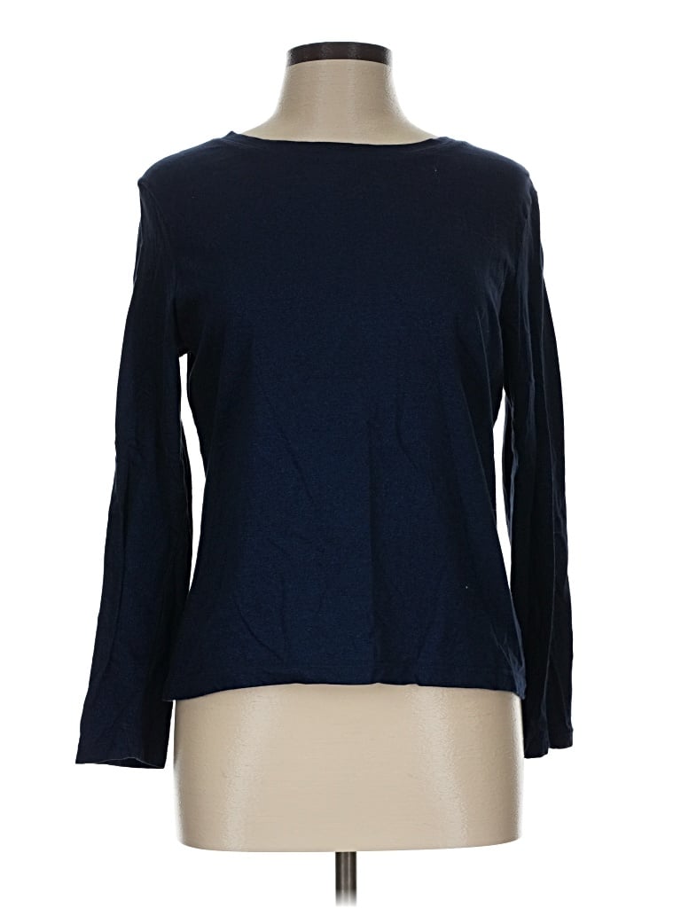 Pre-owned Talbots Long Sleeve T-shirt In Blue