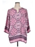 Violet & Claire 100% Polyester Pink 3/4 Sleeve Blouse Size 1X - photo 1