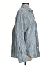 AE77 100% Cotton Stripes Blue Long Sleeve Button-Down Shirt Size S - photo 4