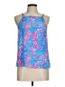 Lilly Pulitzer 100% Silk Blue Sleeveless Silk Top Size 6 - photo 1