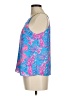 Lilly Pulitzer 100% Silk Blue Sleeveless Silk Top Size 6 - photo 5