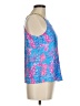 Lilly Pulitzer 100% Silk Blue Sleeveless Silk Top Size 6 - photo 4