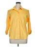 Chico's 100% Cotton Yellow 3/4 Sleeve Button-Down Shirt Size XL (3) - photo 1