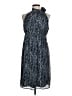 Merona 100% Polyester Blue Casual Dress Size M - photo 1