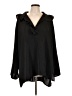H&M 100% Polyester Black Long Sleeve Blouse Size L - photo 1