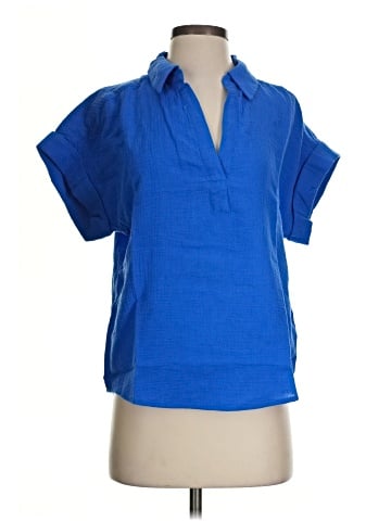 J.Crew Factory Store Short Sleeve Blouse (view 1)