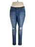 YMI Hearts Blue Jeans Size 18 - photo 1