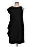 Chelsea28 Solid Black Cocktail Dress Size 10 - photo 1