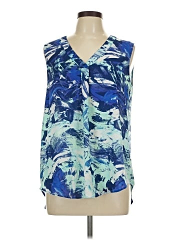Rose + Olive Sleeveless Blouse (view 1)