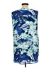 Rose + Olive Blue Sleeveless Blouse Size L - photo 2