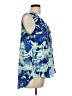 Rose + Olive Blue Sleeveless Blouse Size L - photo 4