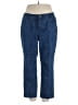 Catherines Chevron-herringbone Blue Jeans Size 18w - photo 1
