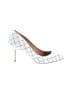INC International Concepts Checkered-gingham White Heels Size 8 1/2 - photo 1