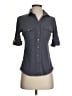 Sandra Ingrish Gray 3/4 Sleeve Button-Down Shirt Size XS - photo 1