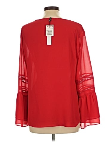 Rose + Olive Long Sleeve Blouse (view 2)