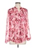 Kut from the Kloth 100% Polyester Floral Pink Long Sleeve Blouse Size M - photo 1