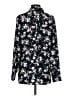 Banana Republic 100% Polyester Floral Black Long Sleeve Blouse Size S - photo 2