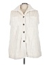 Unbranded 100% Polyester Ivory Faux Fur Vest Size 5X - photo 1