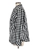 Unbranded Checkered-gingham Black Long Sleeve Button-Down Shirt Size 6 (estimated) - photo 5