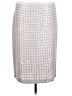 St. John Metallic Silver Formal Skirt Size 10 - photo 1