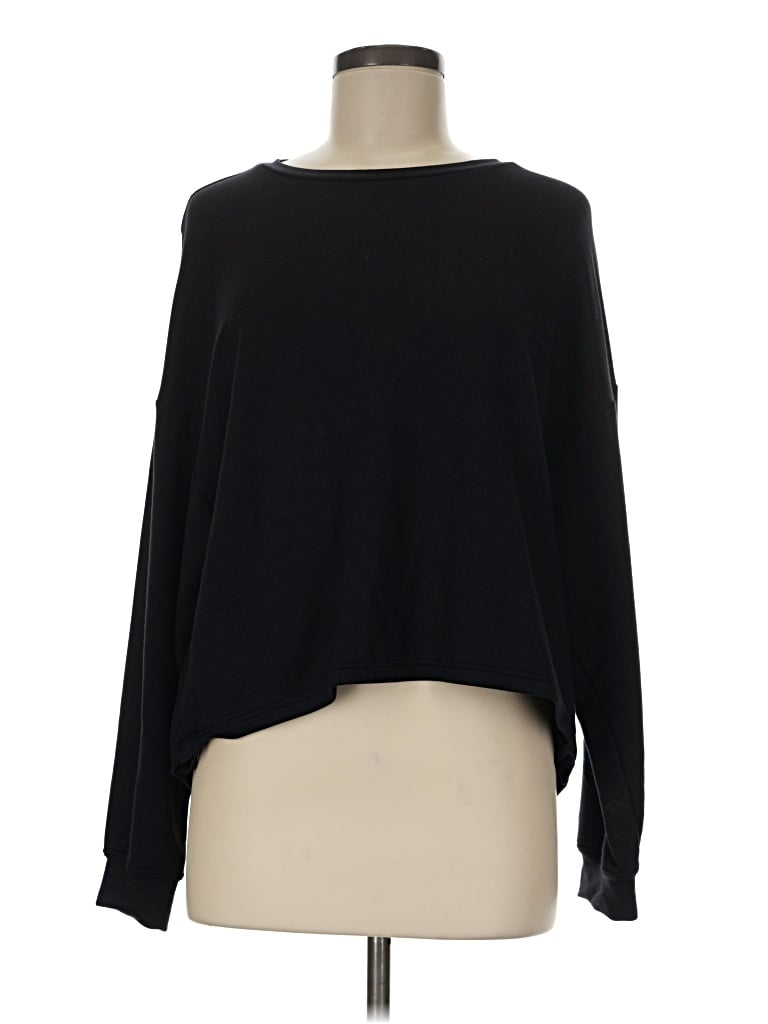 Pre-owned Fabletics Long Sleeve T-shirt In Black