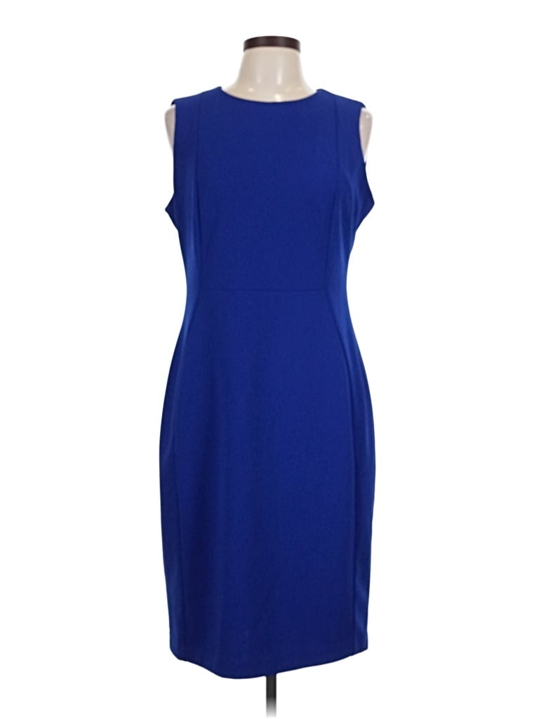 Pre-owned Calvin Klein Cocktail Dress In Blue