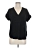 Gap 100% Rayon Black Short Sleeve Blouse Size M - photo 1