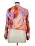 Bold Elements 100% Polyester Orange Long Sleeve Blouse Size XL - photo 2