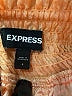 Express Solid Orange Casual Skirt Size S - photo 4