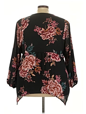 Style&Co 3/4 Sleeve Blouse (view 2)