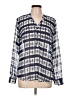 a.n.a. A New Approach 100% Polyester Gray Long Sleeve Blouse Size L - photo 1