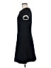 J.Crew Solid Black Casual Dress Size 6 - photo 5
