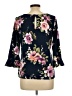 Nine Britton Black 3/4 Sleeve Blouse Size L - photo 2