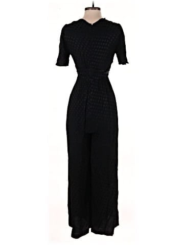 Madewell Wrap-Waist Jumpsuit in Dot Jacquard (view 2)