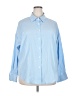 Unbranded 100% Polyester Blue Long Sleeve Blouse Size 2X - photo 1