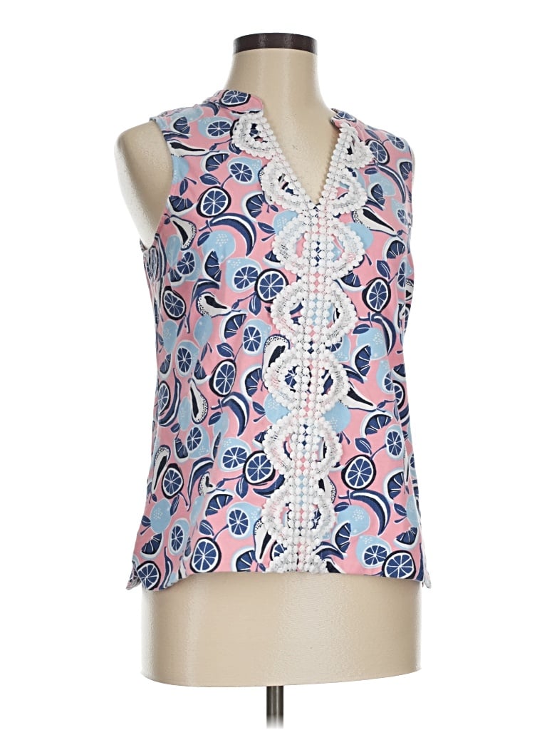 Pre-owned Crown & Ivy Sleeveless Blouse In Pink