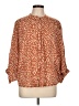 Pilcro Orange 3/4 Sleeve Blouse Size L (petite) - photo 1