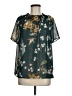 Shein 100% Polyester Green Short Sleeve Blouse Size M - photo 1