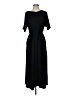 Uniqlo Solid Black Casual Dress Size XS - photo 1