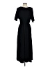 Uniqlo Solid Black Casual Dress Size XS - photo 2