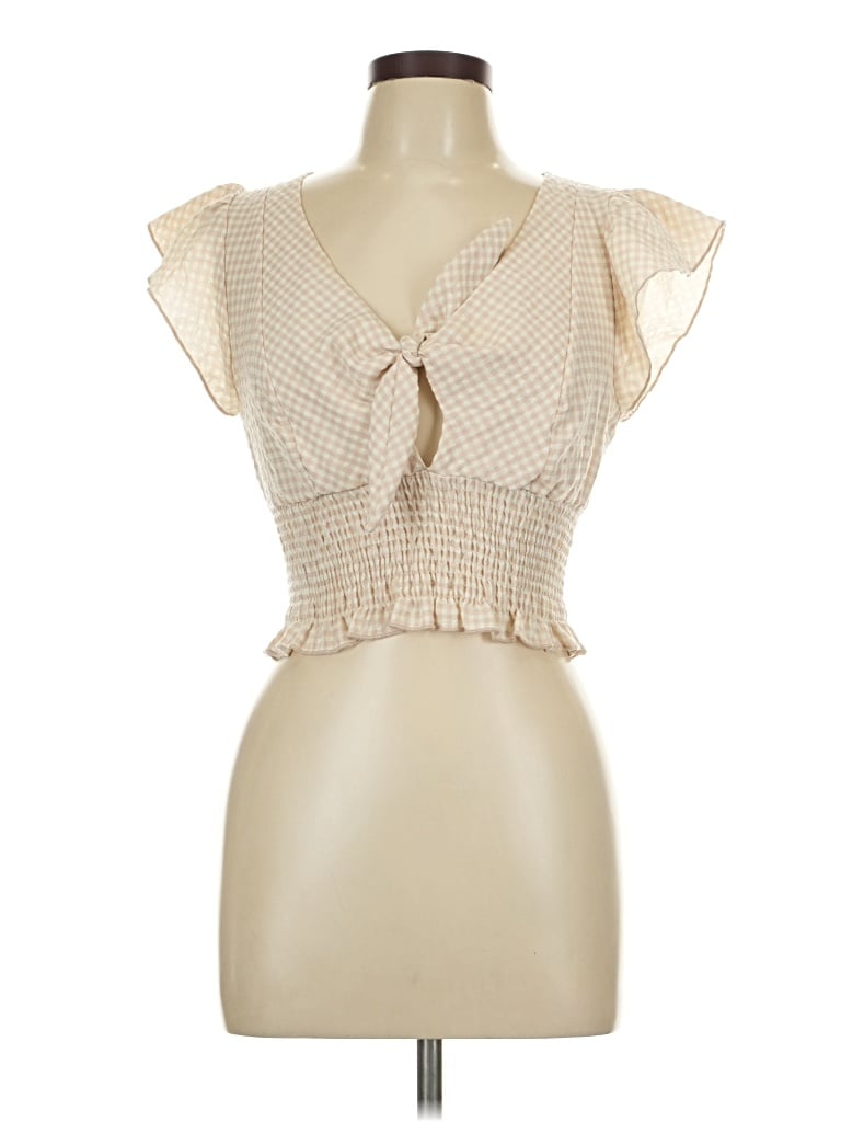 Pre-owned Kirious Sleeveless Blouse In Ivory