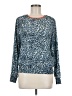 MICHAEL Michael Kors 100% Polyester Blue Long Sleeve Blouse Size M (petite) - photo 1