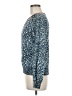 MICHAEL Michael Kors 100% Polyester Blue Long Sleeve Blouse Size M (petite) - photo 5