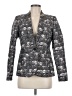 J.Crew 100% Polyester Print Silver Blazer Size 6 - photo 1