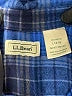 L.L.Bean 100% Cotton Plaid Blue 3/4 Sleeve Button-Down Shirt Size L - photo 7