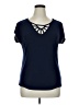Diana Belle Blue Short Sleeve Top Size XL - photo 1