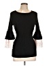 Design History Black 3/4 Sleeve Top Size L - photo 1