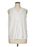 Blue Moon White Sleeveless Blouse Size 1X - photo 1